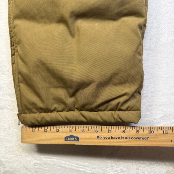 VTG  Cabelas Hunting Pants Goose Down Puffer Cargo Brown Mens Size Large - Picture 10 of 14